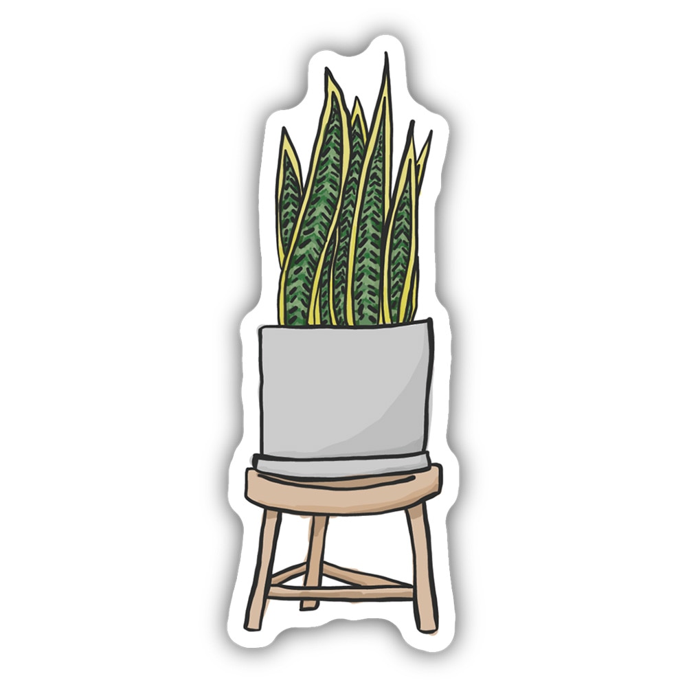 Stickers Northwest, 3", Sticker, Snake Plant Planter